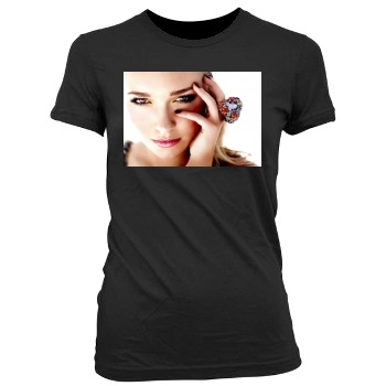 Hayden Panettiere Women's Junior Cut Crewneck T-Shirt