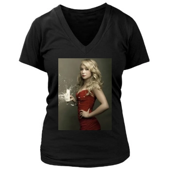 Hayden Panettiere Women's Deep V-Neck TShirt