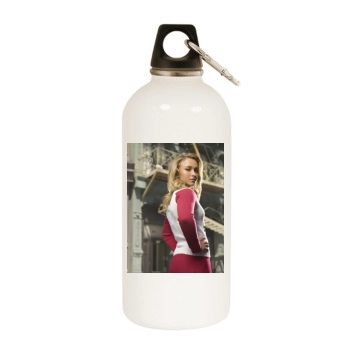 Hayden Panettiere White Water Bottle With Carabiner