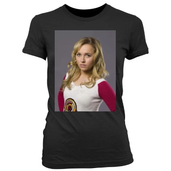 Hayden Panettiere Women's Junior Cut Crewneck T-Shirt