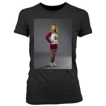 Hayden Panettiere Women's Junior Cut Crewneck T-Shirt