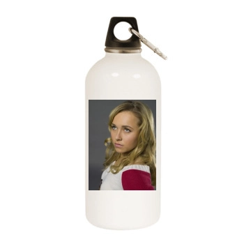 Hayden Panettiere White Water Bottle With Carabiner