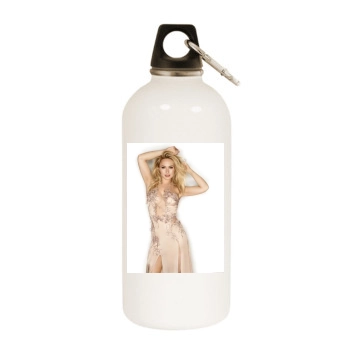 Hayden Panettiere White Water Bottle With Carabiner