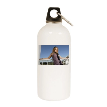 Hayden Panettiere White Water Bottle With Carabiner