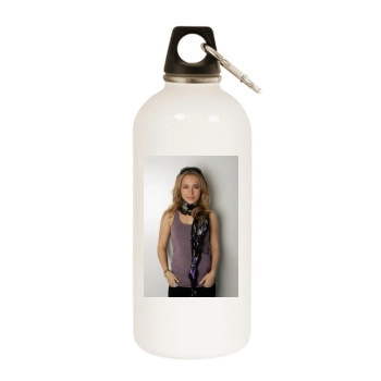 Hayden Panettiere White Water Bottle With Carabiner