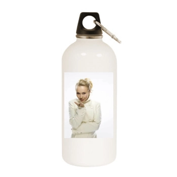 Hayden Panettiere White Water Bottle With Carabiner