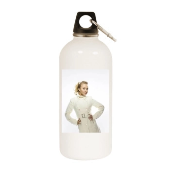 Hayden Panettiere White Water Bottle With Carabiner