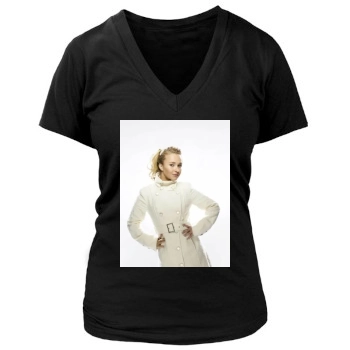 Hayden Panettiere Women's Deep V-Neck TShirt