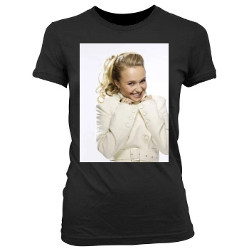 Hayden Panettiere Women's Junior Cut Crewneck T-Shirt