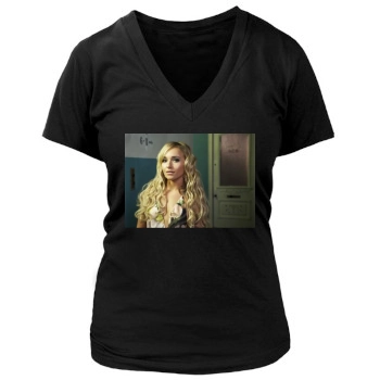 Hayden Panettiere Women's Deep V-Neck TShirt