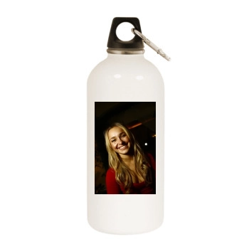 Hayden Panettiere White Water Bottle With Carabiner