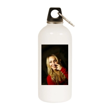 Hayden Panettiere White Water Bottle With Carabiner