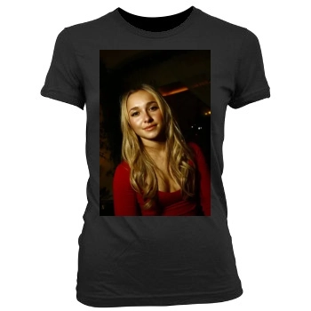 Hayden Panettiere Women's Junior Cut Crewneck T-Shirt