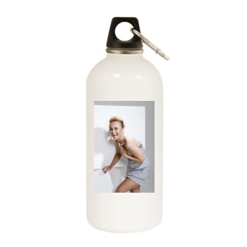 Hayden Panettiere White Water Bottle With Carabiner