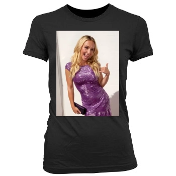 Hayden Panettiere Women's Junior Cut Crewneck T-Shirt