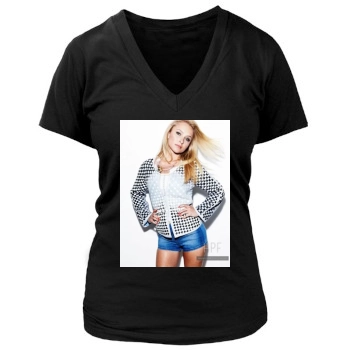 Hayden Panettiere Women's Deep V-Neck TShirt