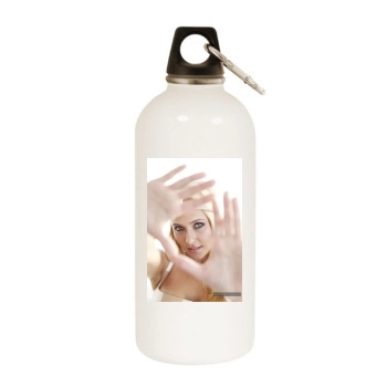 Hayden Panettiere White Water Bottle With Carabiner