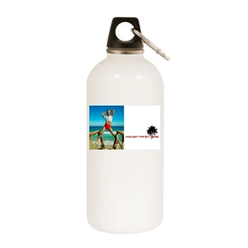 Hayden Panettiere White Water Bottle With Carabiner