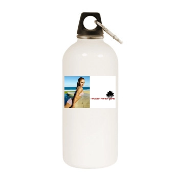 Hayden Panettiere White Water Bottle With Carabiner