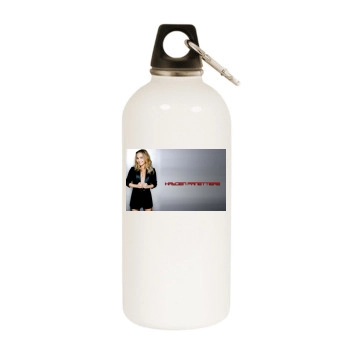 Hayden Panettiere White Water Bottle With Carabiner