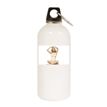 Hayden Panettiere White Water Bottle With Carabiner