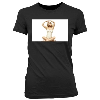 Hayden Panettiere Women's Junior Cut Crewneck T-Shirt