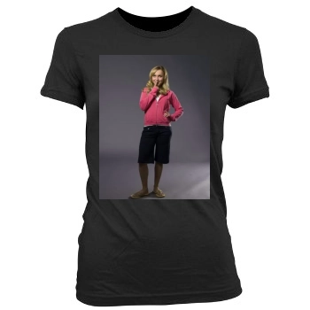 Hayden Panettiere Women's Junior Cut Crewneck T-Shirt