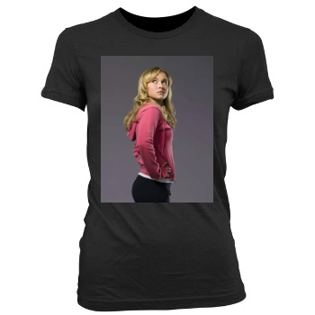 Hayden Panettiere Women's Junior Cut Crewneck T-Shirt