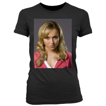 Hayden Panettiere Women's Junior Cut Crewneck T-Shirt