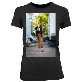 Hayley Atwell Women's Junior Cut Crewneck T-Shirt