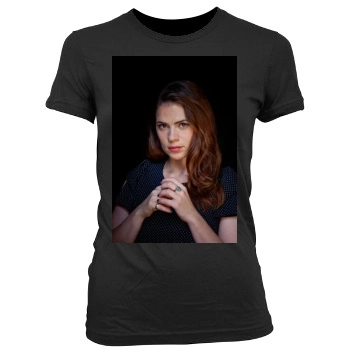 Hayley Atwell Women's Junior Cut Crewneck T-Shirt