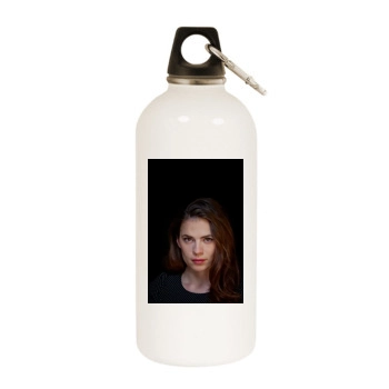 Hayley Atwell White Water Bottle With Carabiner