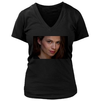 Hayley Atwell Women's Deep V-Neck TShirt