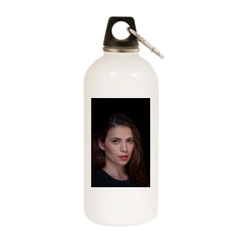 Hayley Atwell White Water Bottle With Carabiner