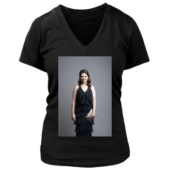 Hayley Atwell Women's Deep V-Neck TShirt