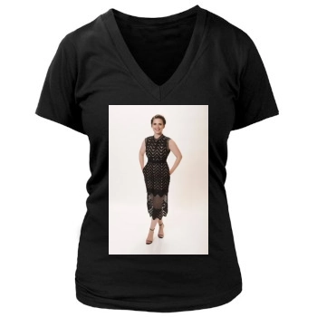 Hayley Atwell Women's Deep V-Neck TShirt