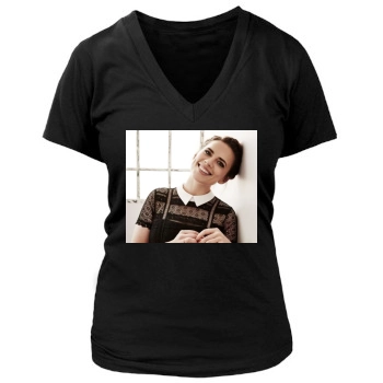 Hayley Atwell Women's Deep V-Neck TShirt