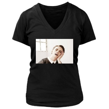 Hayley Atwell Women's Deep V-Neck TShirt