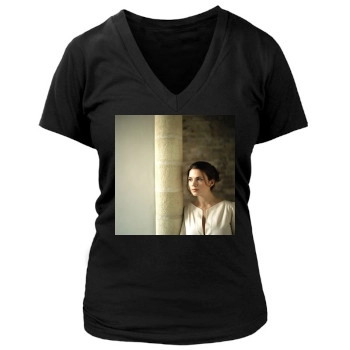 Hayley Atwell Women's Deep V-Neck TShirt