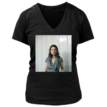 Hayley Atwell Women's Deep V-Neck TShirt