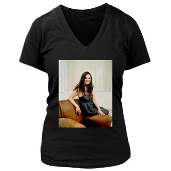 Hayley Atwell Women's Deep V-Neck TShirt