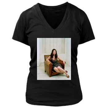 Hayley Atwell Women's Deep V-Neck TShirt