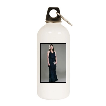 Hayley Atwell White Water Bottle With Carabiner