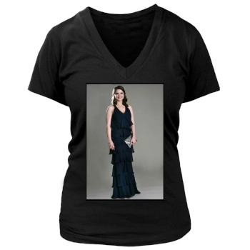 Hayley Atwell Women's Deep V-Neck TShirt