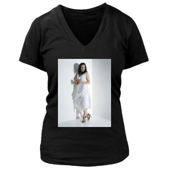 Hayley Atwell Women's Deep V-Neck TShirt