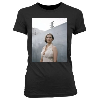 Hayley Atwell Women's Junior Cut Crewneck T-Shirt