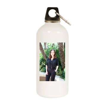 Hayley Atwell White Water Bottle With Carabiner