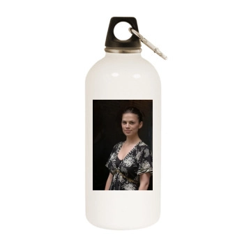 Hayley Atwell White Water Bottle With Carabiner