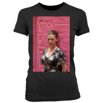 Hayley Atwell Women's Junior Cut Crewneck T-Shirt