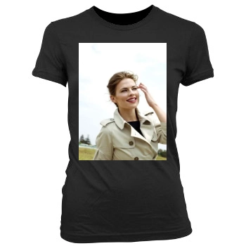 Hayley Atwell Women's Junior Cut Crewneck T-Shirt